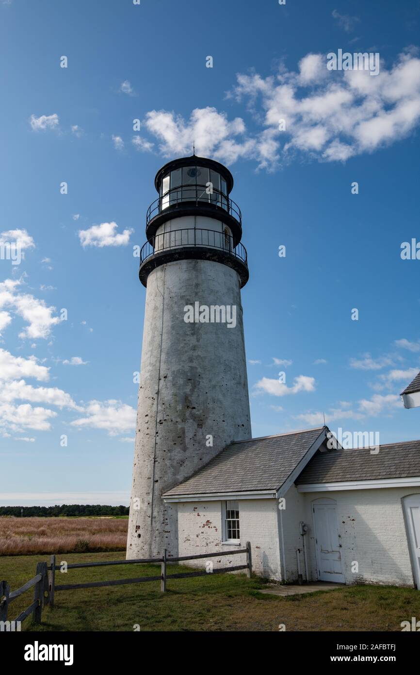 Highland Lighthouse, North Truro, Cape Cod National Seashore, MA USA Stock Photo