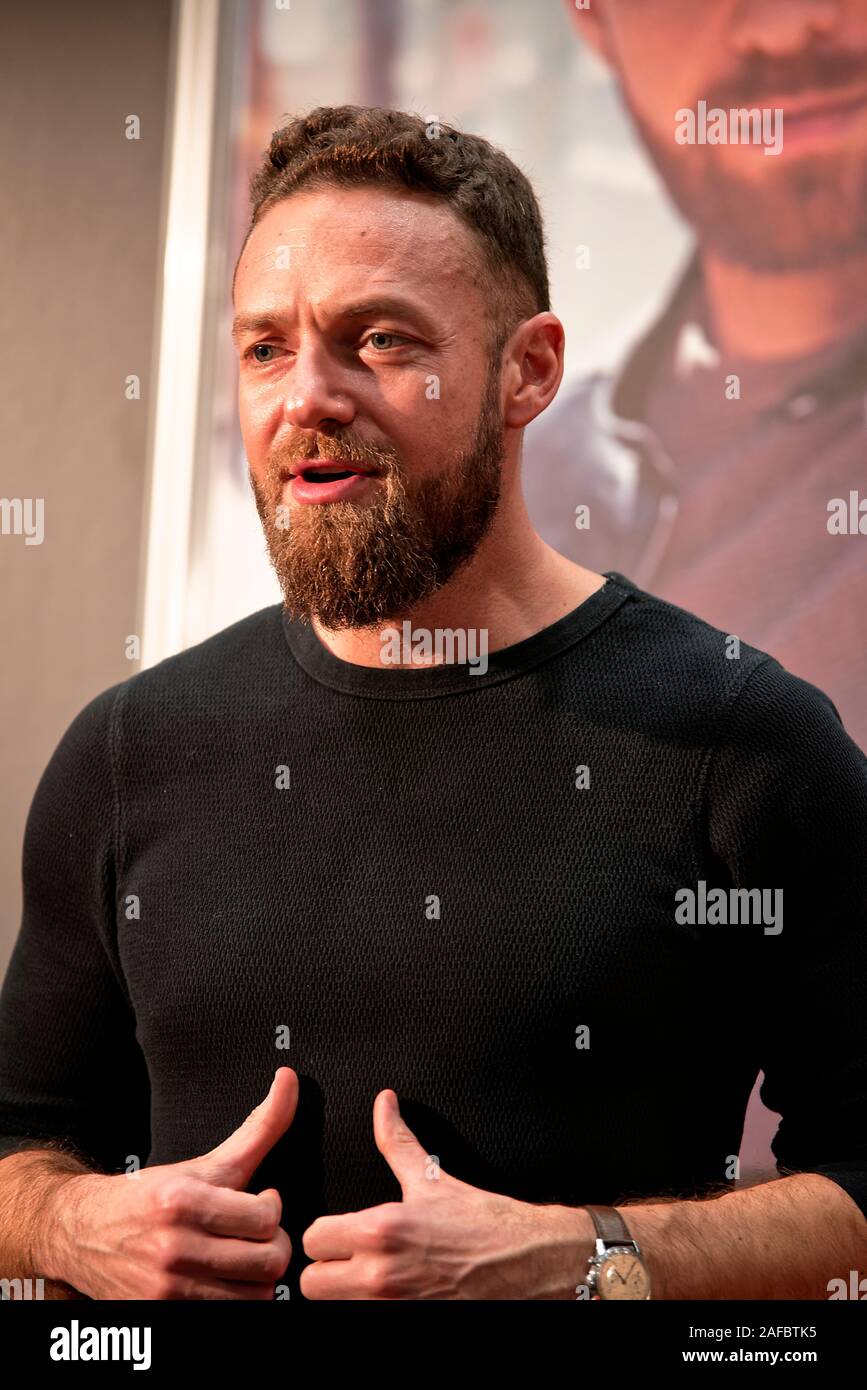 Madrid, Spain. 14th Dec, 2019. Heroes Comic-Con Madrid: Heroes Comic-Con the biggest pop culture event of Madrid. Questions and answers to the actor ROSS MARQUAND. Madrid, Spain. Credit: EnriquePSans/Alamy Live News Stock Photo