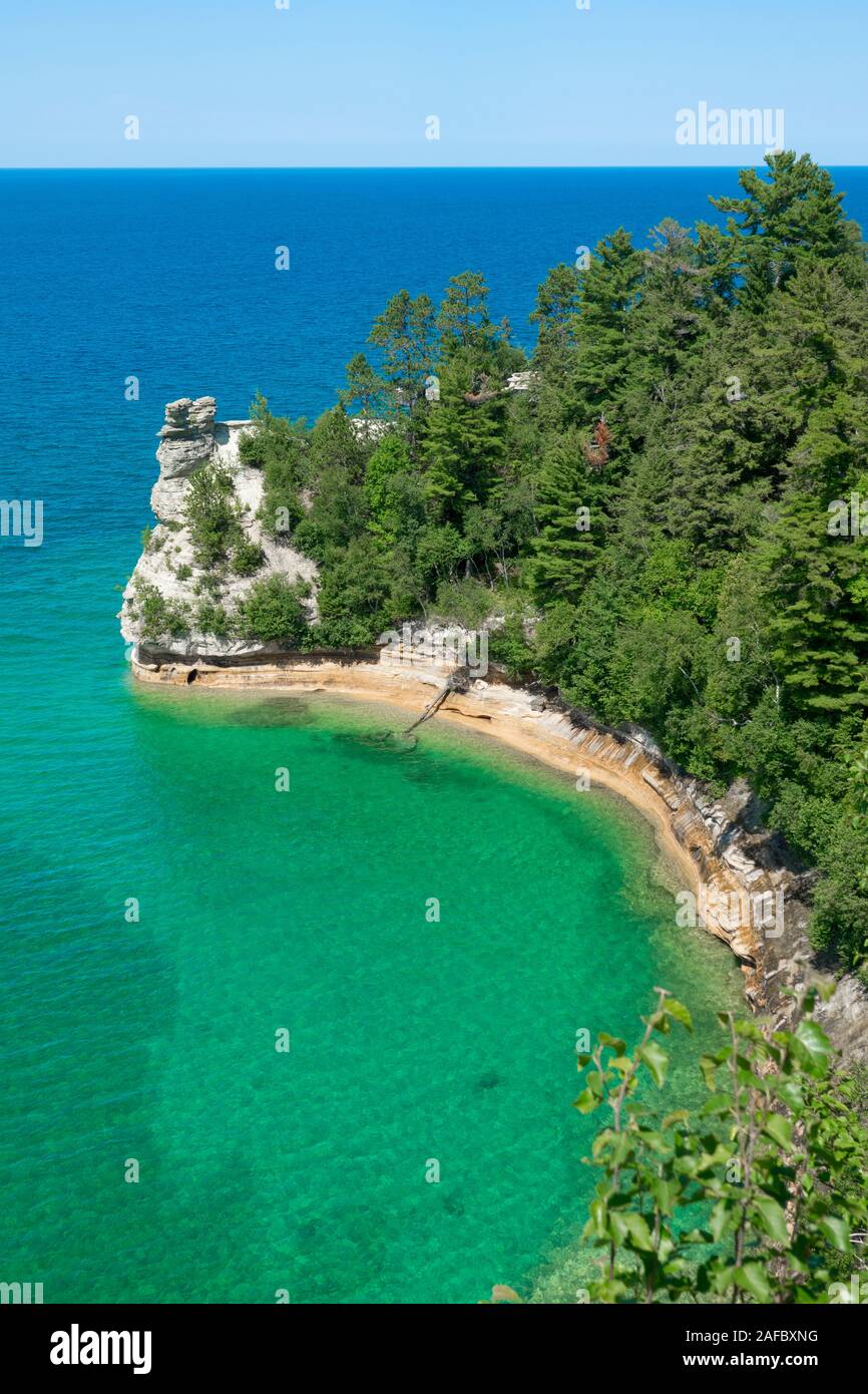 Miners Castle on Lake Superior Pictured Rocks National Lakeshore michigan upper peninsula on