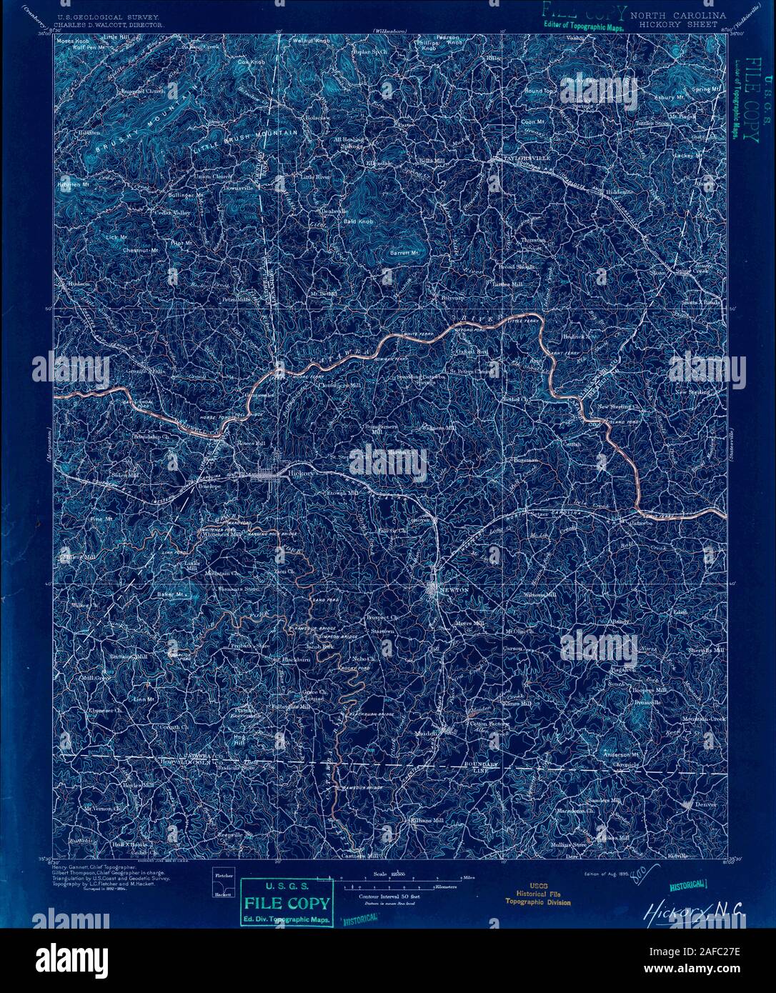 Hickory north carolina map hires stock photography and images Alamy