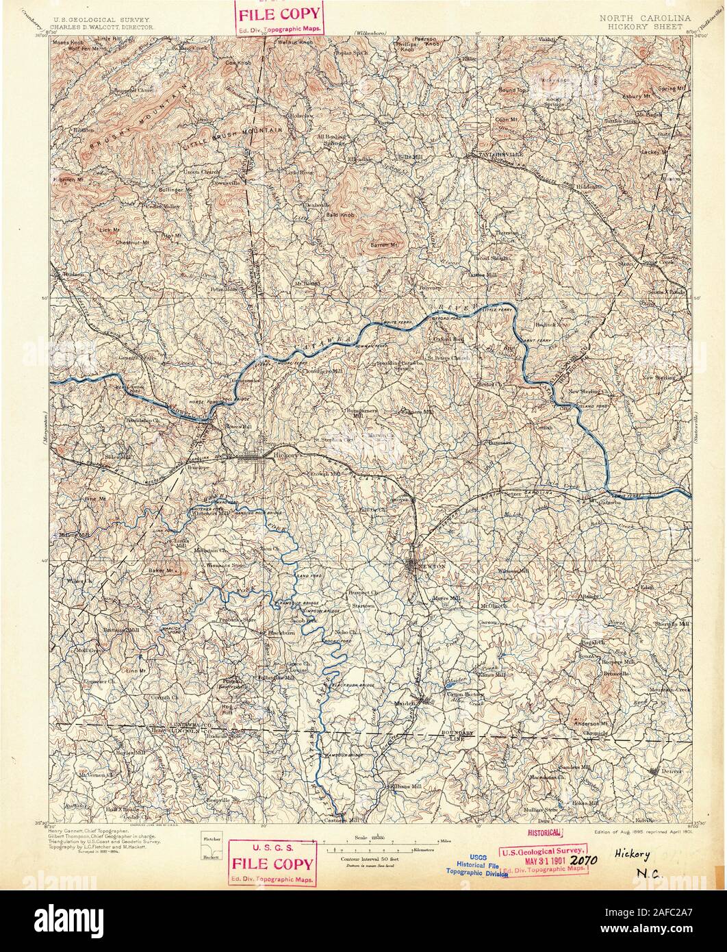 Map of hickory north carolina hires stock photography and images Alamy