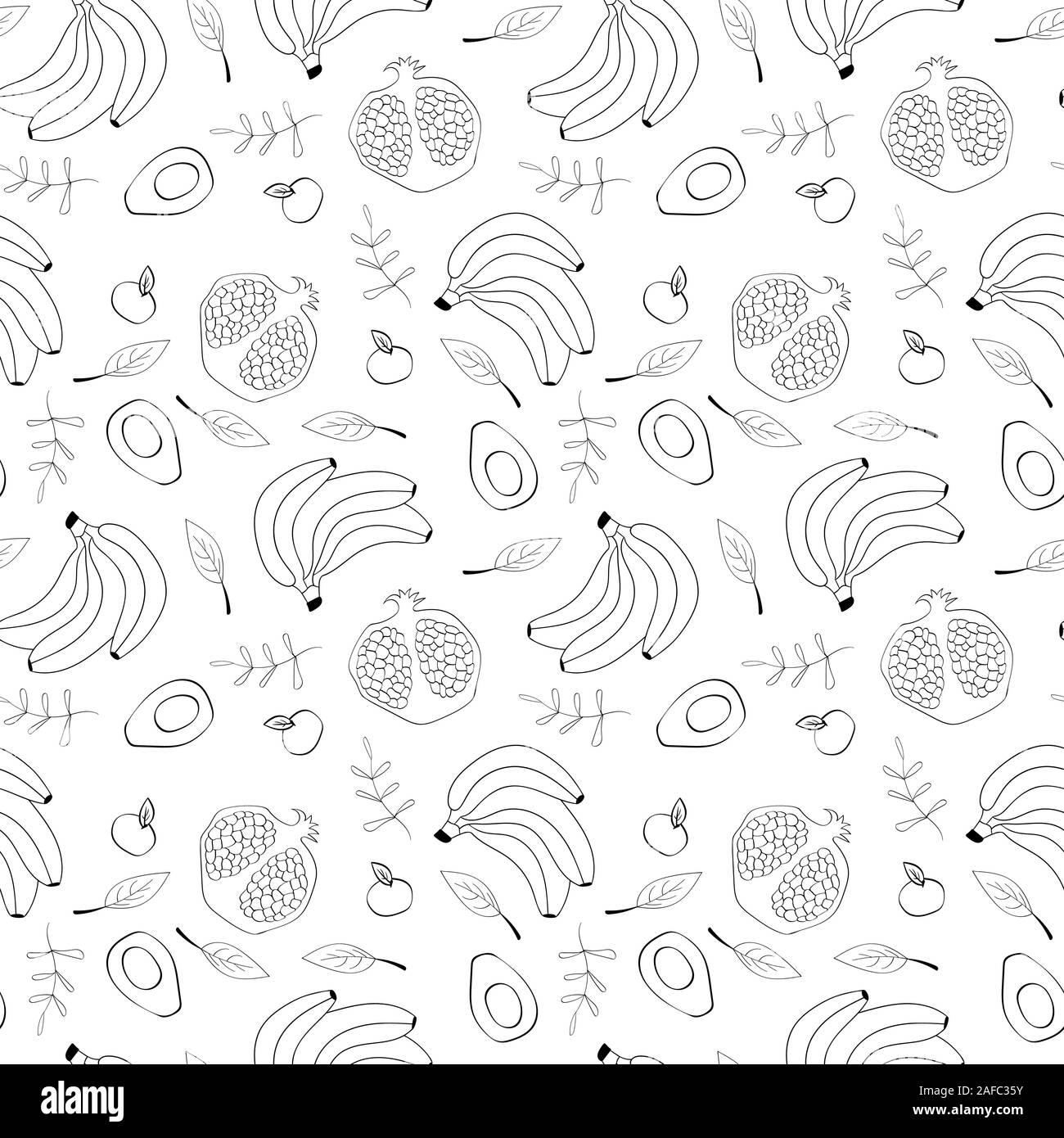 fruits out line picture fruits out line picture