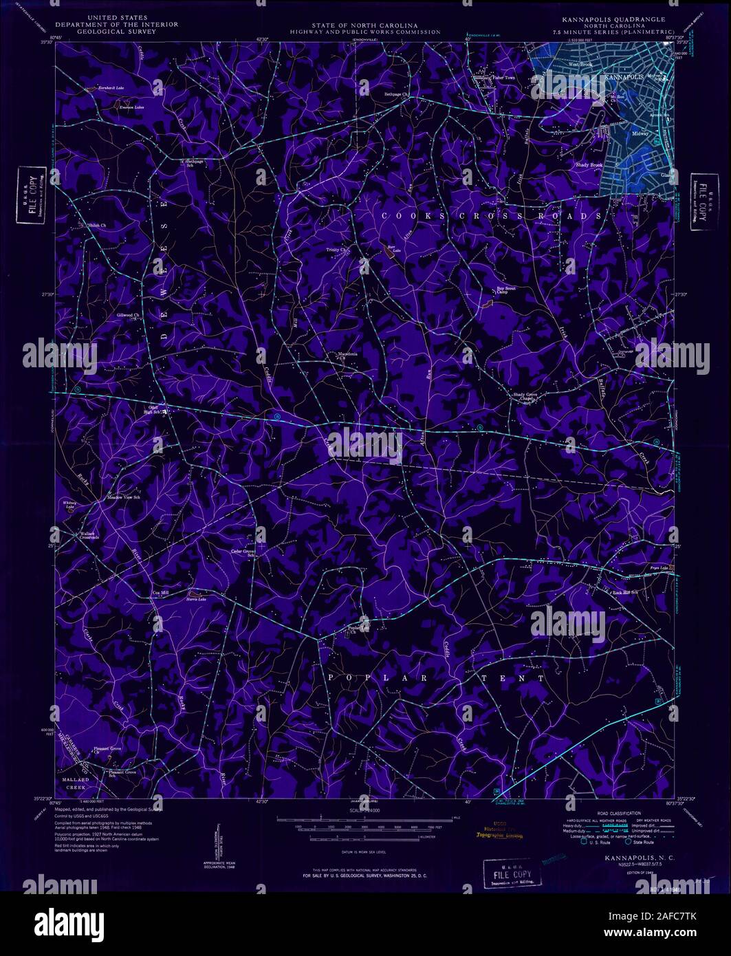 Map of kannapolis hires stock photography and images Alamy