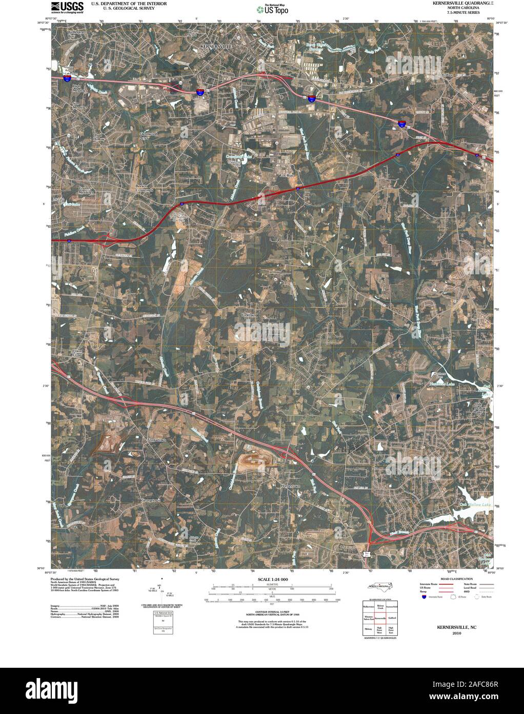 Map of kernersville Cut Out Stock Images & Pictures Alamy