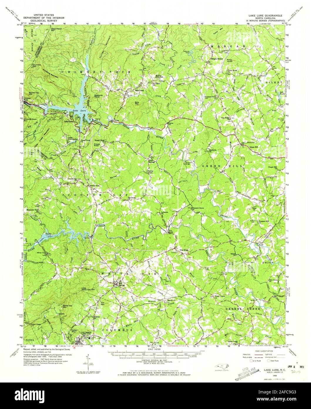 Map of lake lure hires stock photography and images Alamy