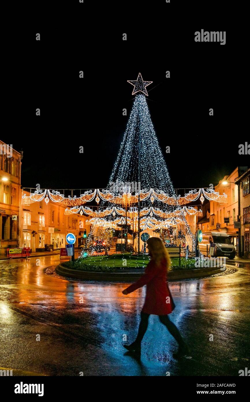 Christmas lights, Festive season, Stratford upon Avon, Warwickshire, England, UK Stock Photo