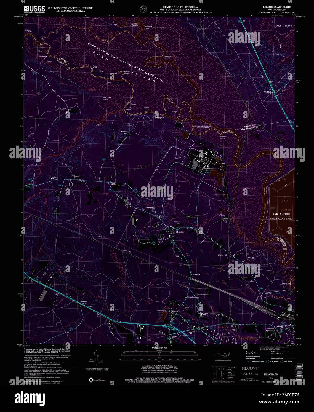 Leland map hires stock photography and images Alamy