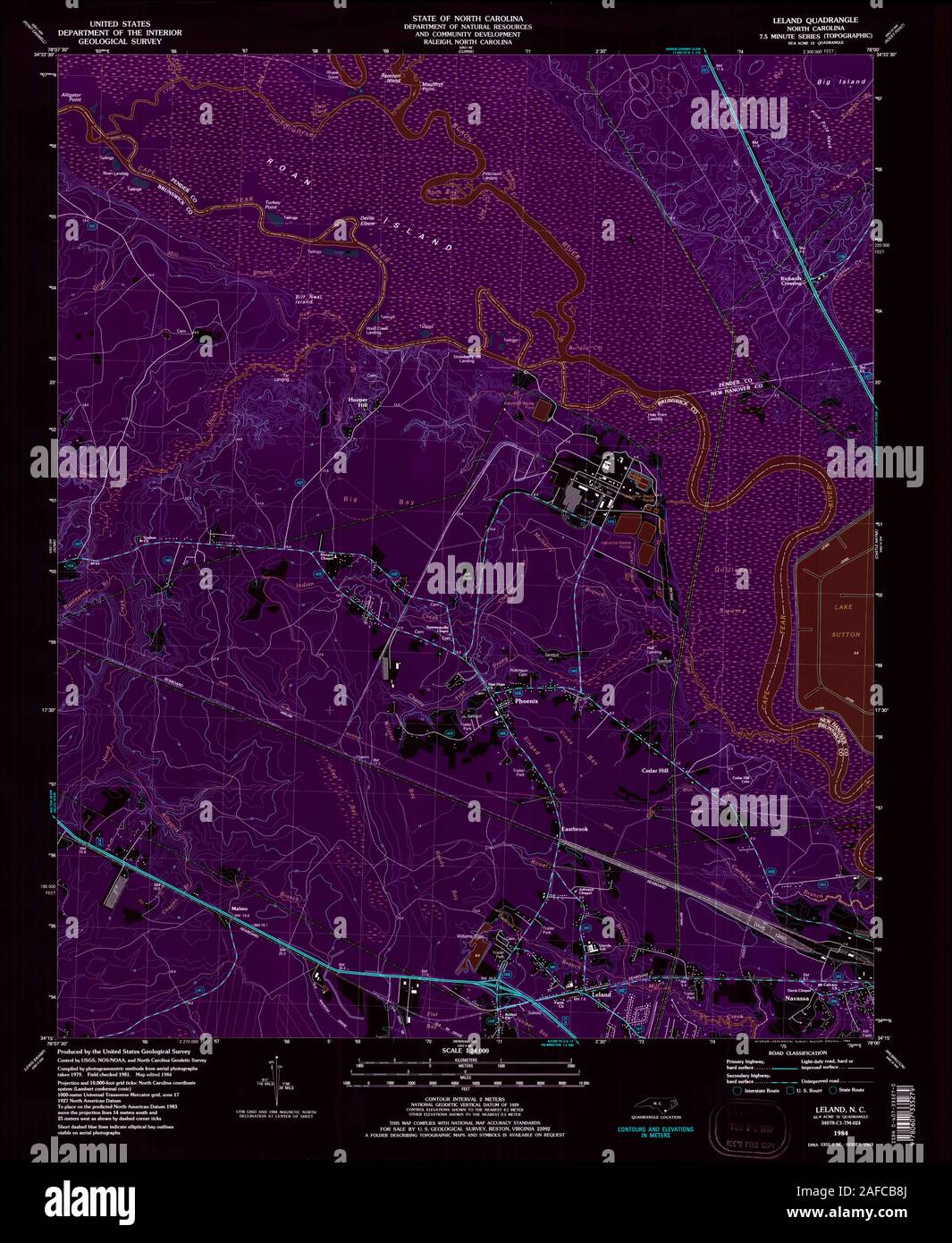 Map of leland hires stock photography and images Alamy