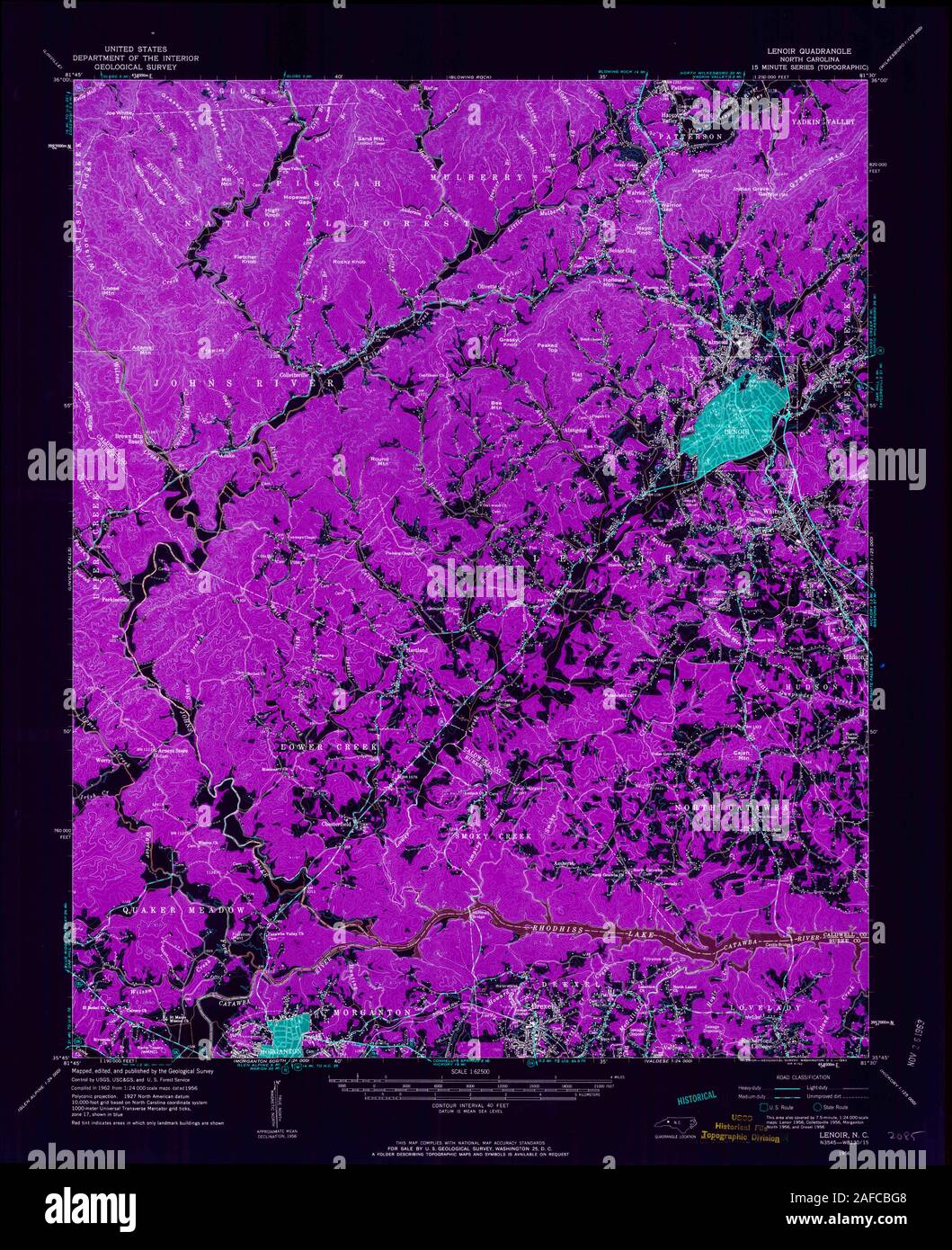 Lenoir map hires stock photography and images Alamy