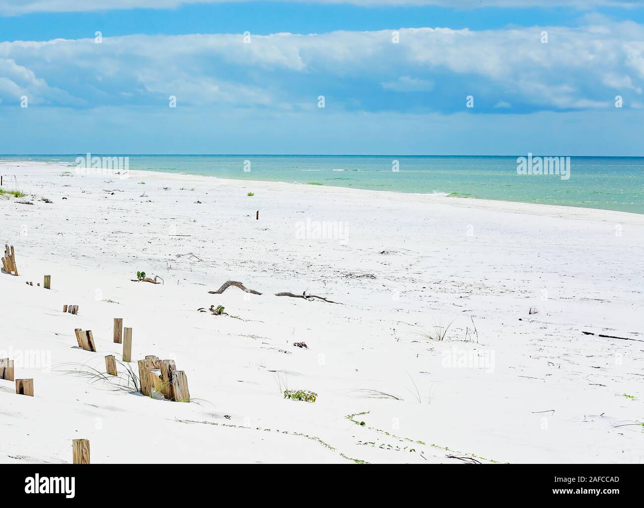 An empty beach is pictured at St. Joseph Peninsula State Park, Sept. 22