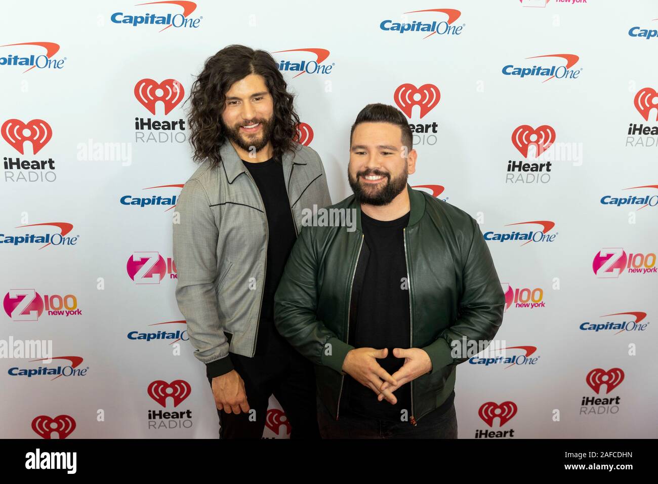 New York City, United States. 13th Dec, 2019. Shay Mooney and Dan Smyers of Dan   Shay on the Red Carpet at the Z100 FM iHeartRadio Jingle Ball Presented by Capital One in New York Credit: The Photo Access/Alamy Live News Stock Photo