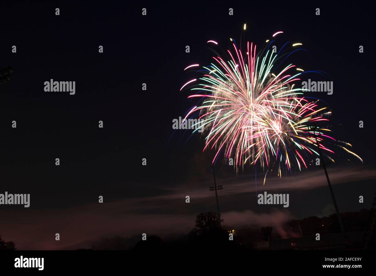 Fireworks, Worthington, Ohio Stock Photo Alamy