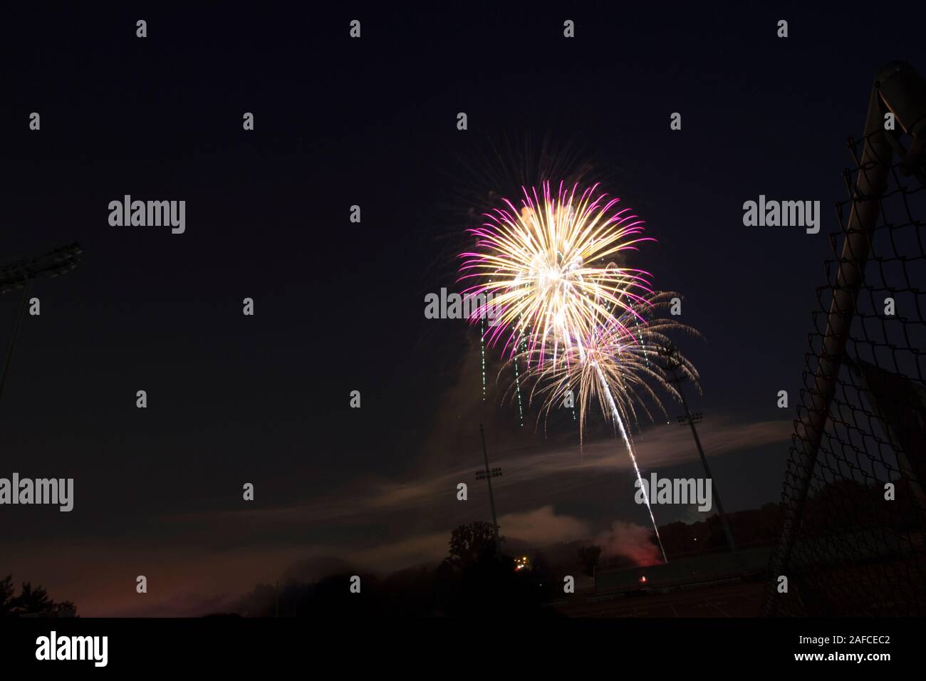 Fireworks, Worthington, Ohio Stock Photo Alamy