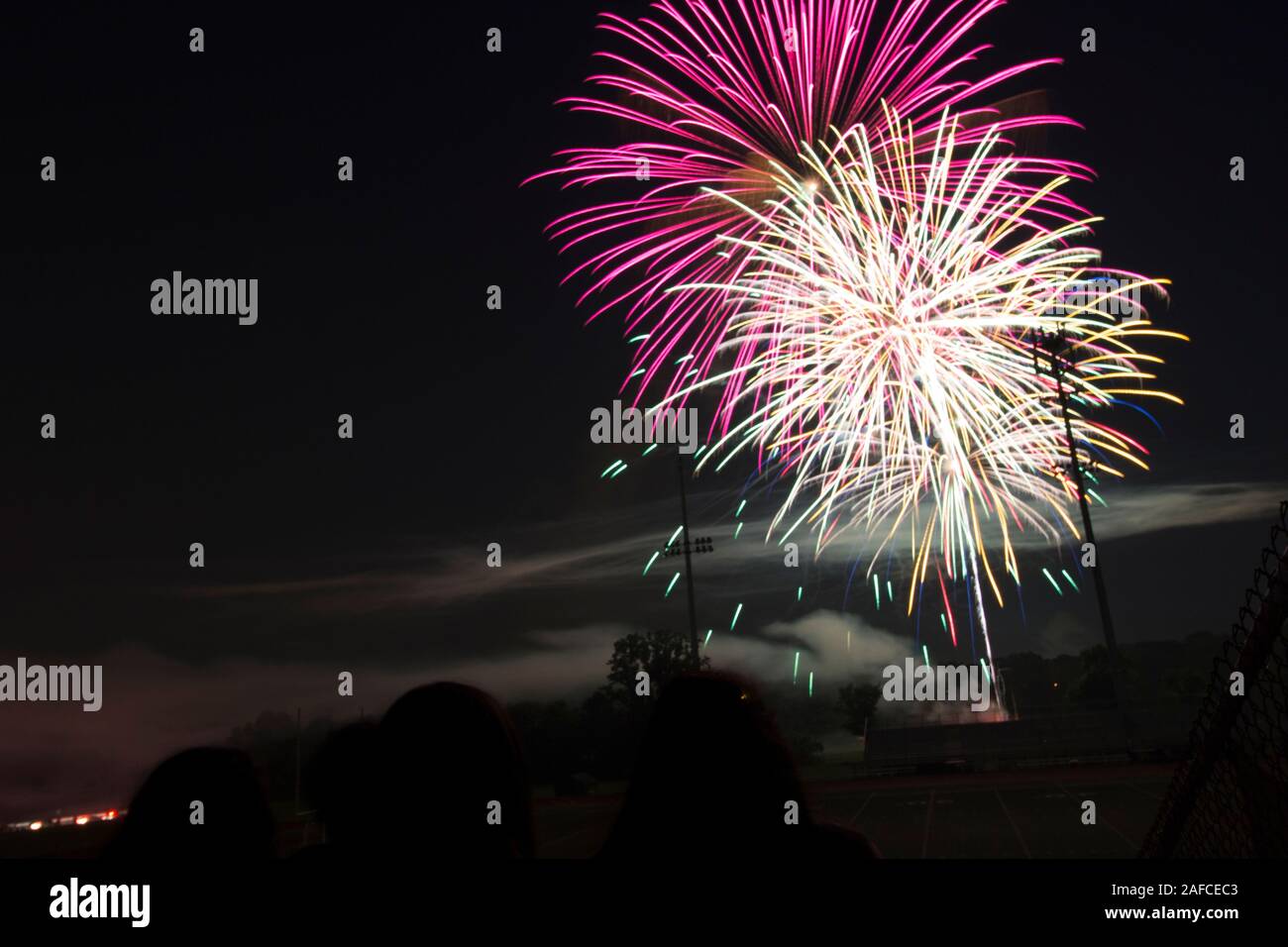 Fireworks, Worthington, Ohio Stock Photo Alamy
