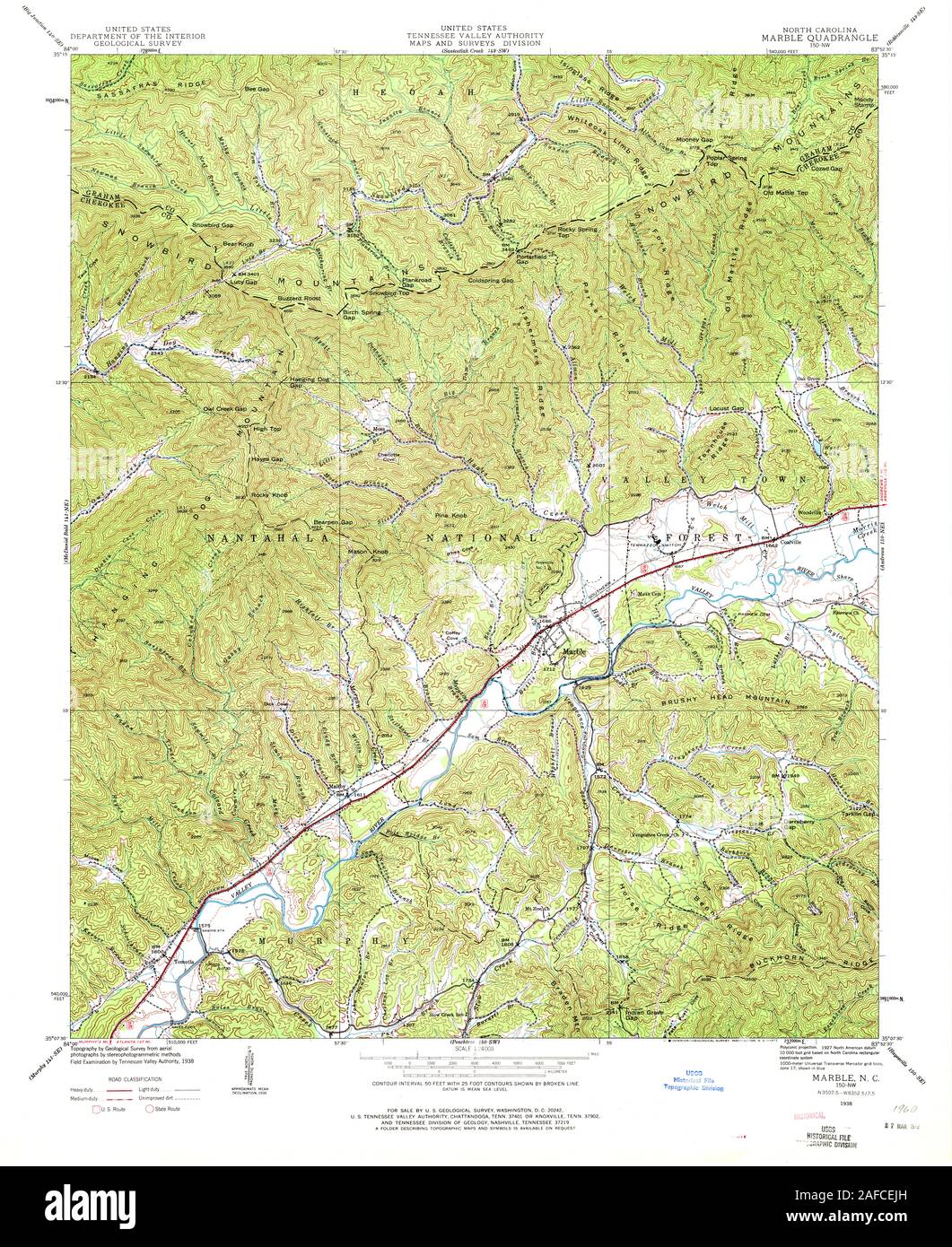 Marble North Carolina Map Usgs Topo Map North Carolina Nc Marble 163410 1938 24000 Restoration Stock  Photo - Alamy
