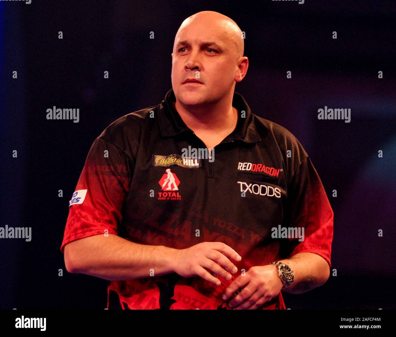 14 december 2019 London, Great Britain William Hill World Darts Championship  Jamie Hughes during day 2 of the William Hill World Darts Championship of  darts at Alexandra Palace (Ally Pally) in Londen