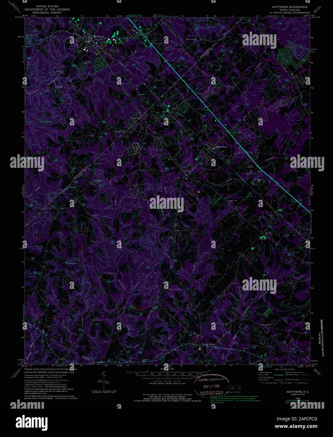 Matthews north carolina map hires stock photography and images Alamy