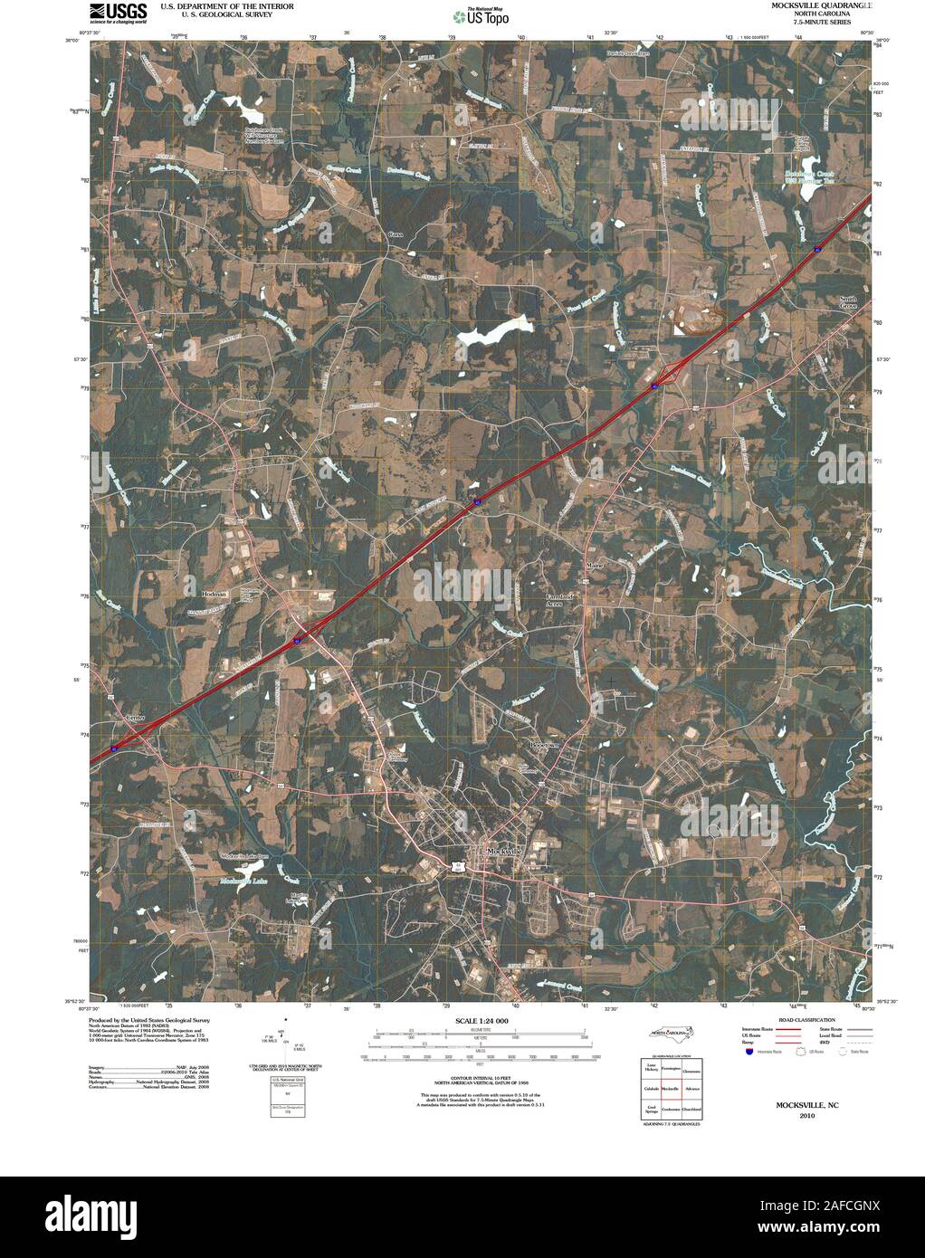 Mocksville map Cut Out Stock Images & Pictures Alamy