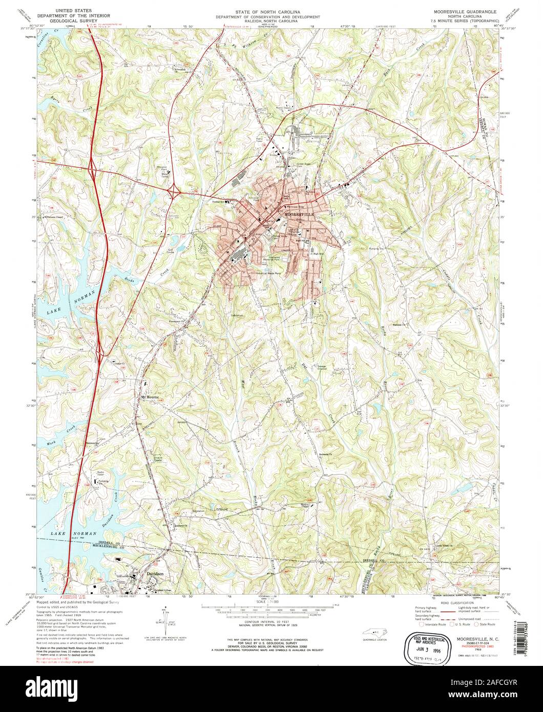 Map of mooresville Cut Out Stock Images & Pictures Alamy
