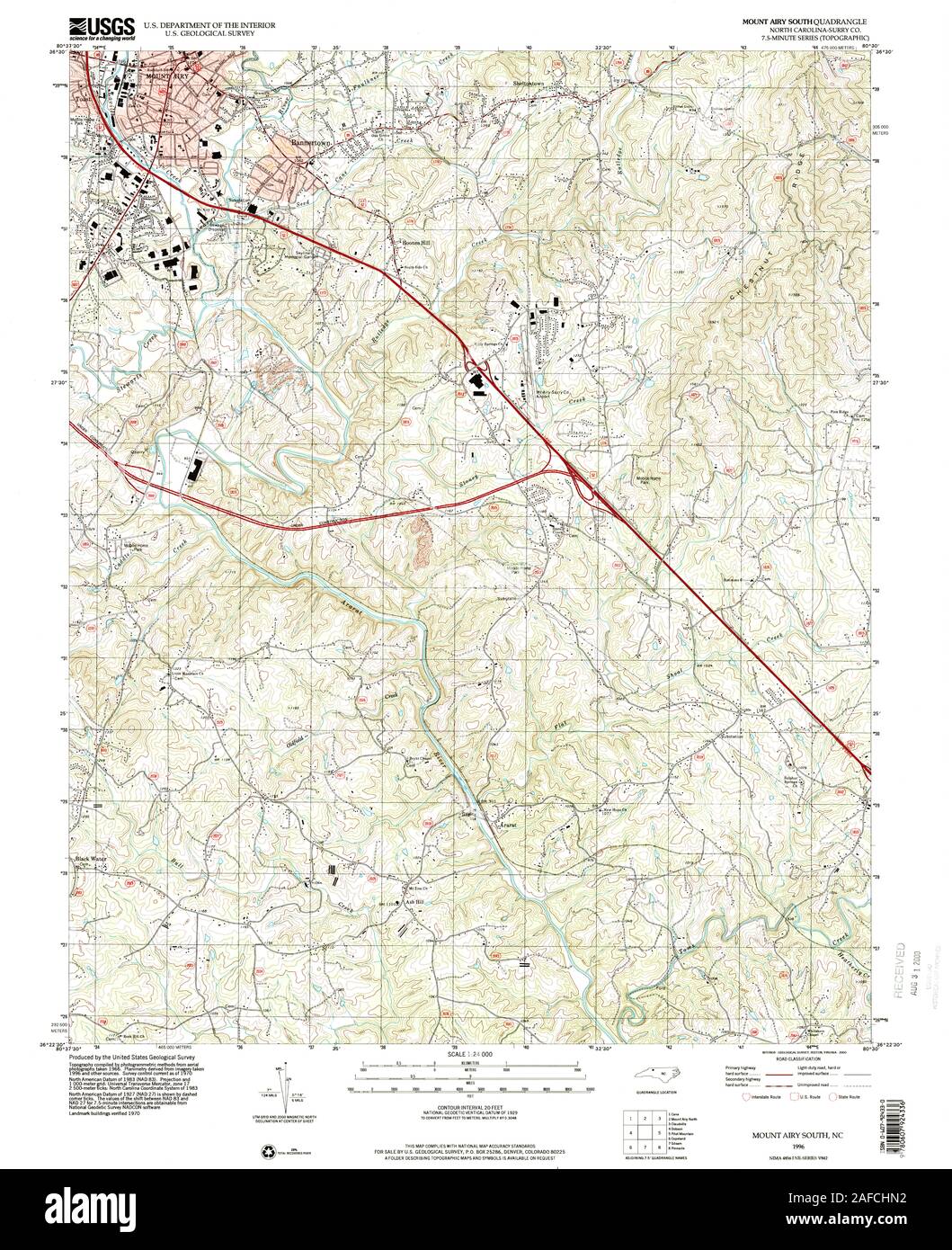 Mt Airy Nc Map Mount Airy Nc Hi-Res Stock Photography And Images - Alamy