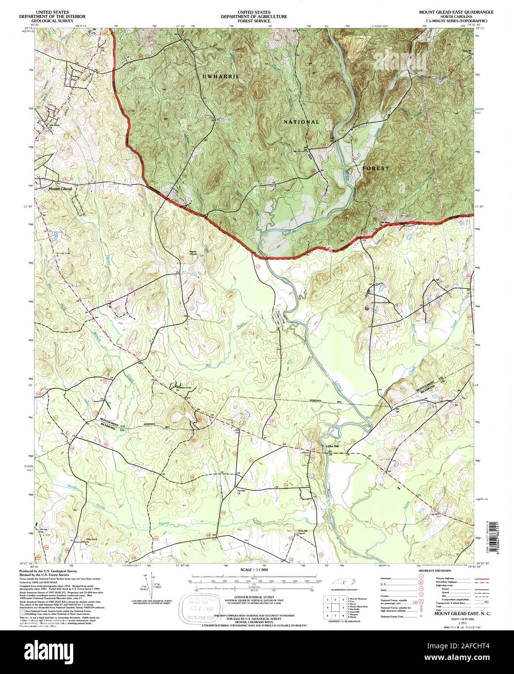 Map of mount gilead hires stock photography and images Alamy