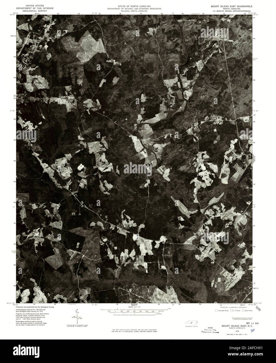 Map of mount gilead hires stock photography and images Alamy