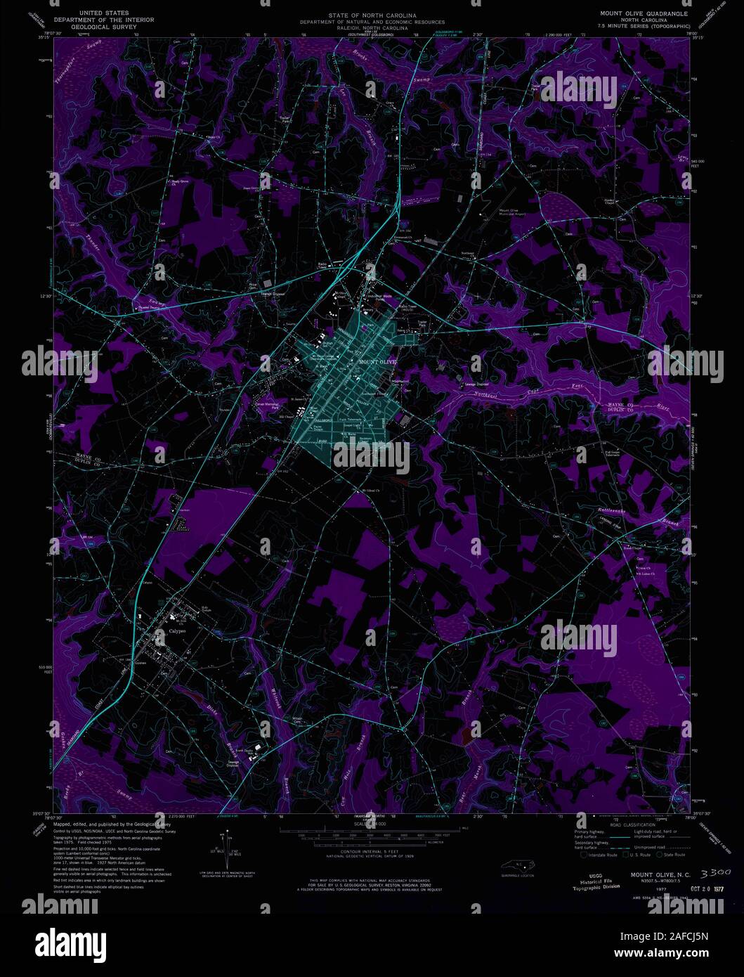 Map Of Mount Olive High Resolution Stock Photography and Images Alamy