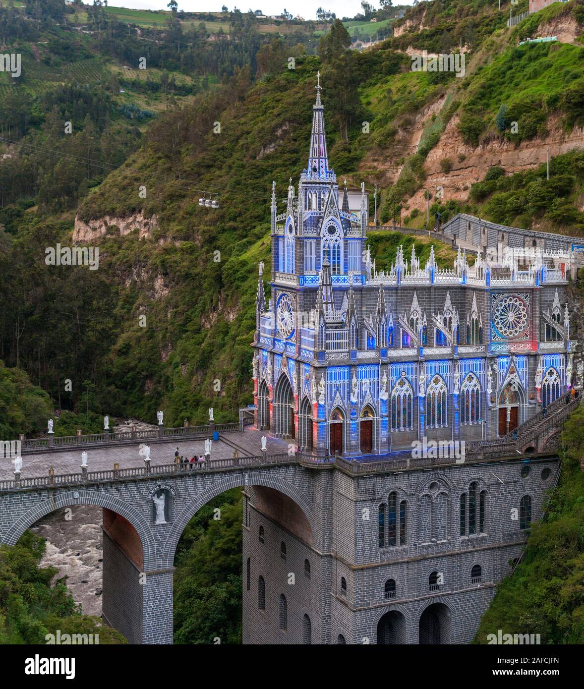 The Las Lajas Sanctuary (Santuario de Las Lajas) near Ipiales in Colombia  Stock Photo - Alamy