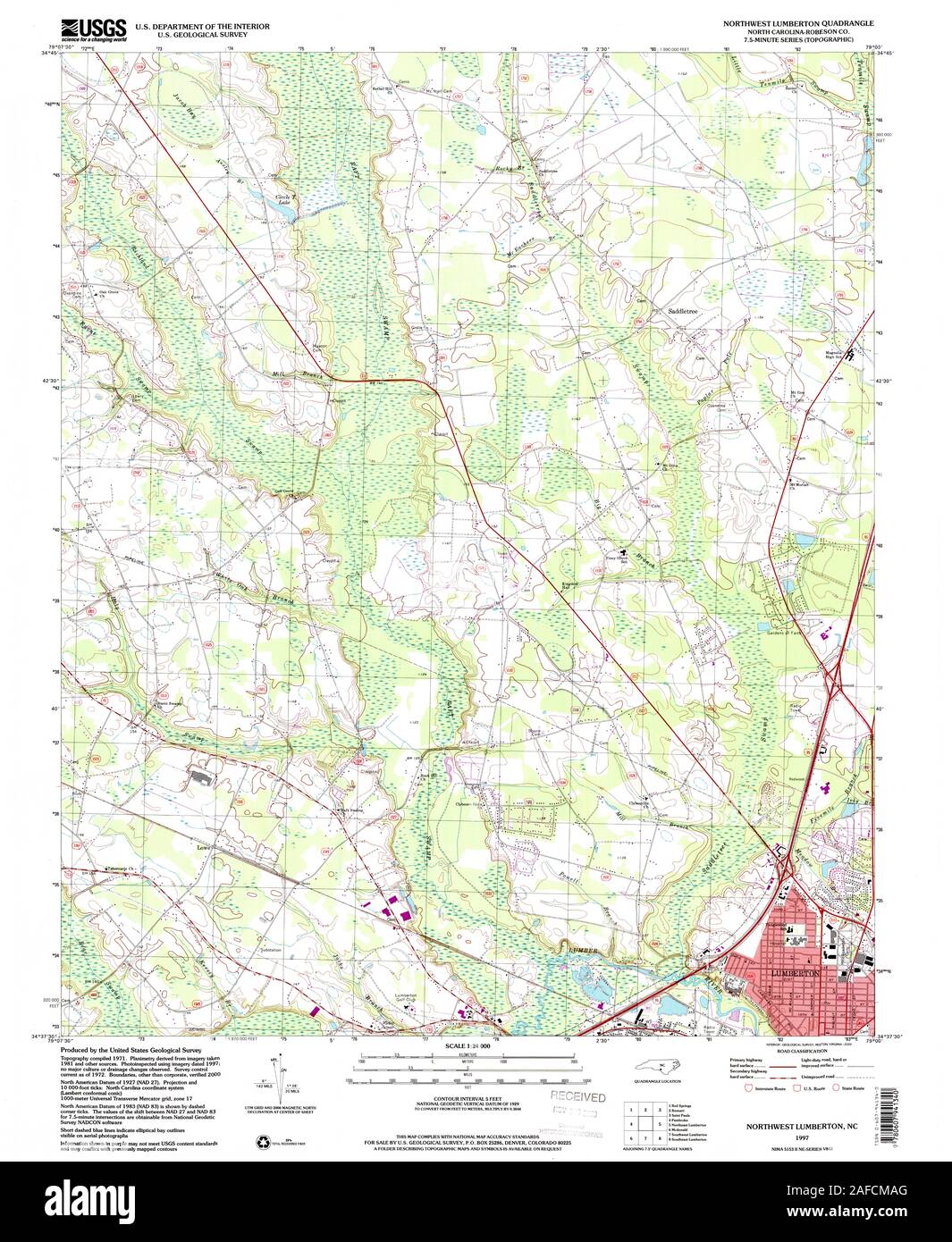 Lumberton map hires stock photography and images Alamy