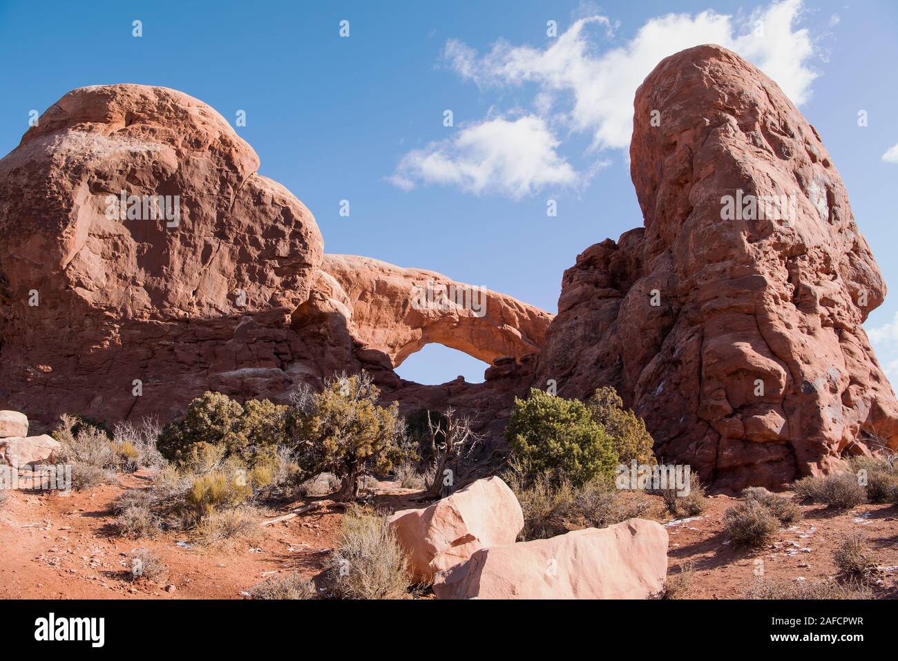 South Window at Arches National Park, Utah Stock Photo
