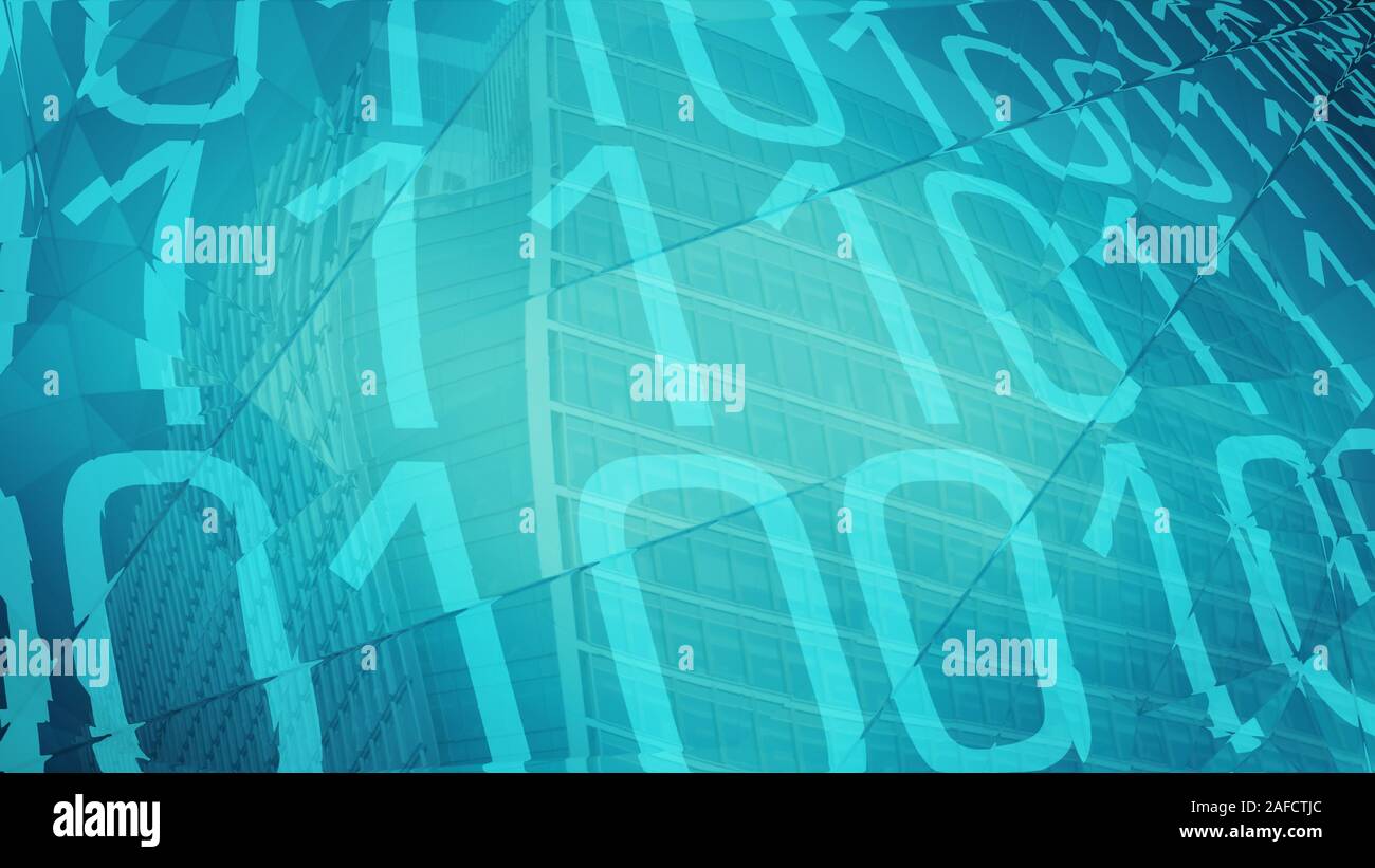 Ai machine learning algorithm used in world bank network Stock Photo