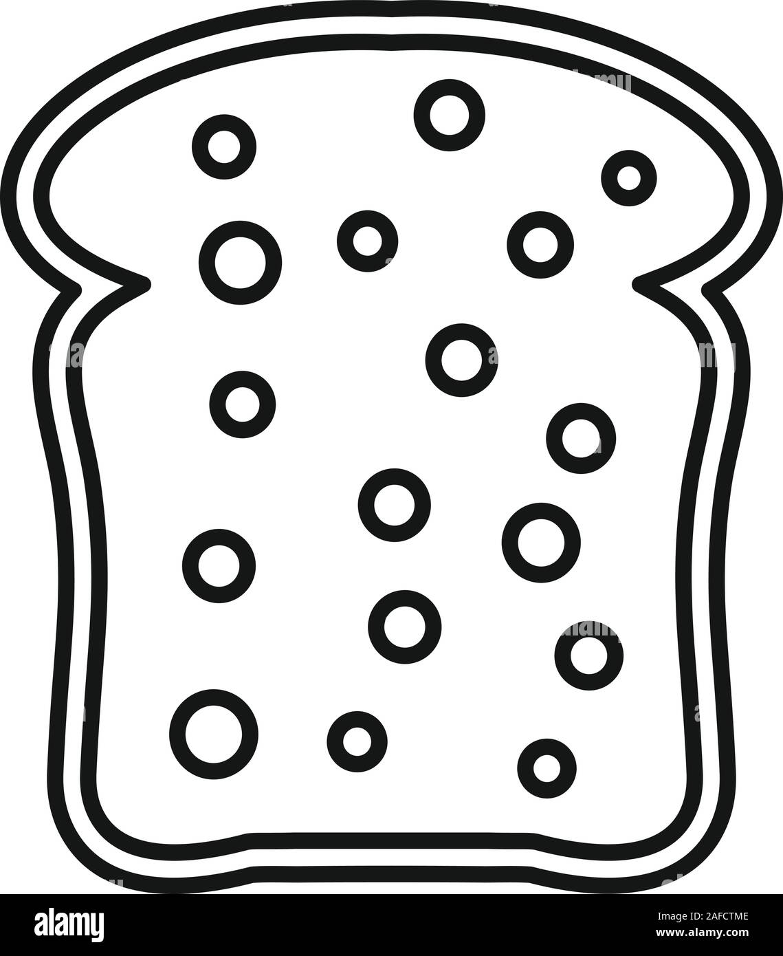 French toast icon. Outline french toast vector icon for web design