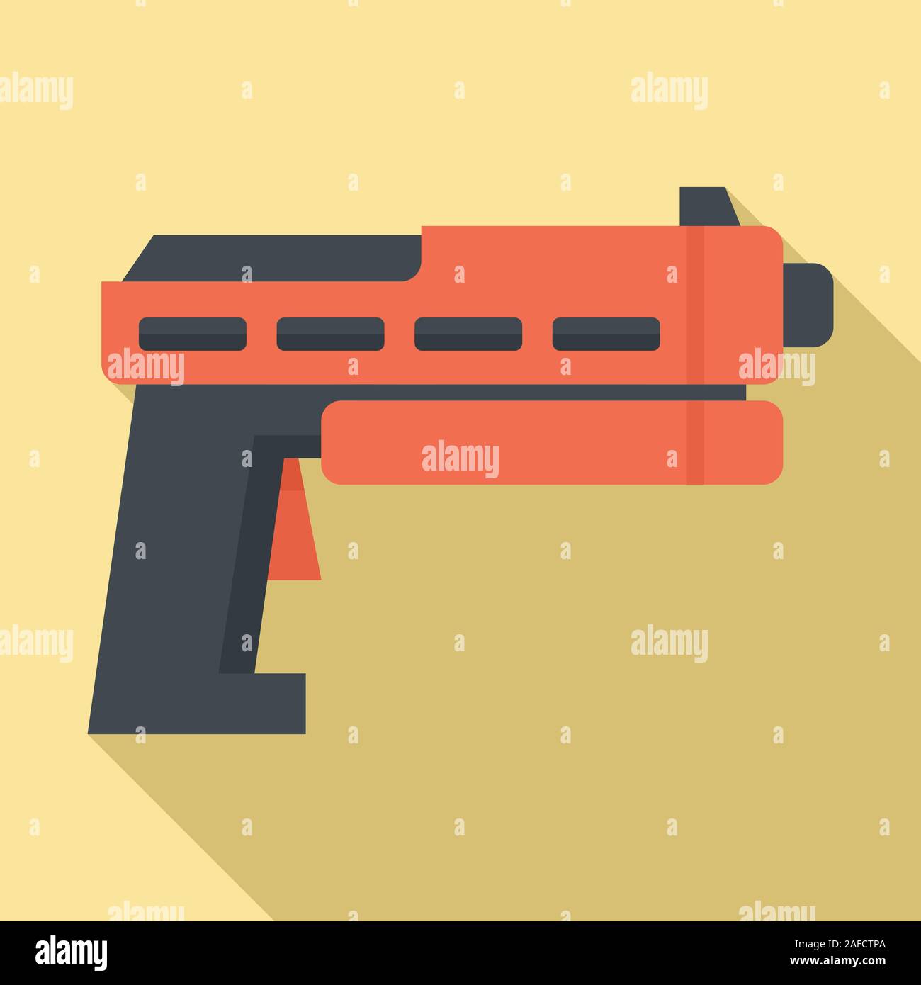 vector pixel art sci fi gun isolated cartoon Stock Vector Image & Art -  Alamy