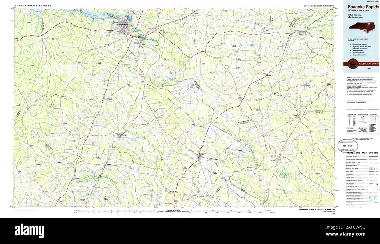 Map of roanoke rapids hires stock photography and images Alamy