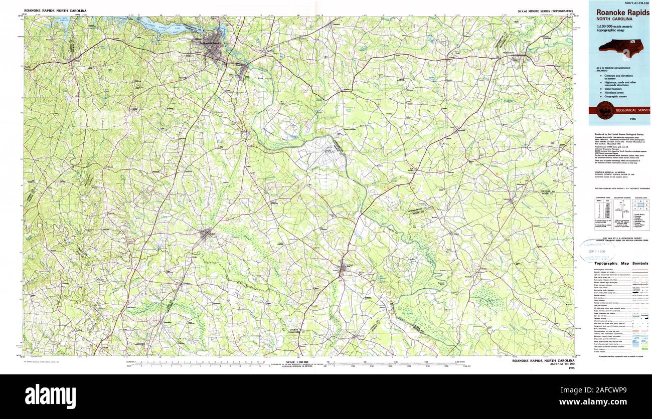 Map of roanoke rapids Cut Out Stock Images & Pictures Alamy