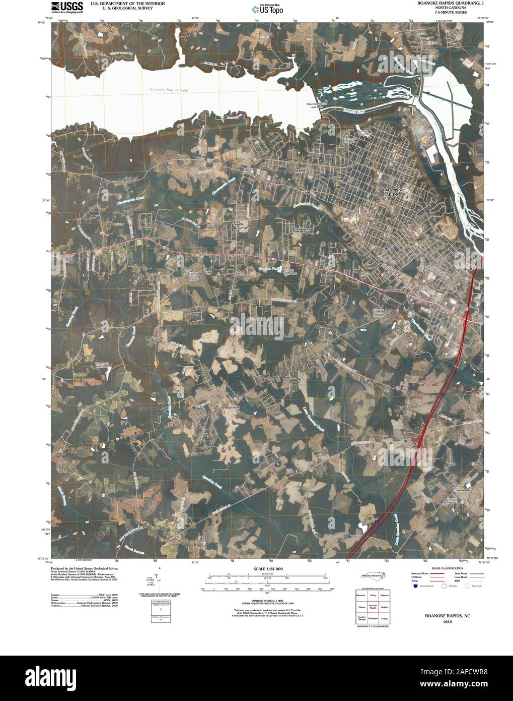 Roanoke rapids map Cut Out Stock Images & Pictures Alamy