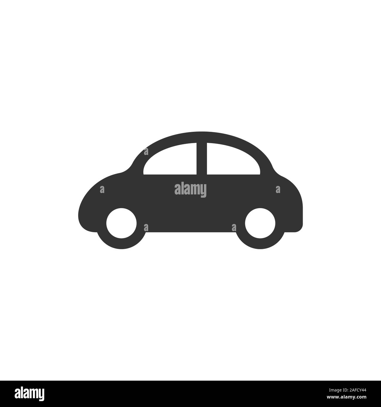 Car icon in flat style. Automobile vehicle vector illustration on white ...