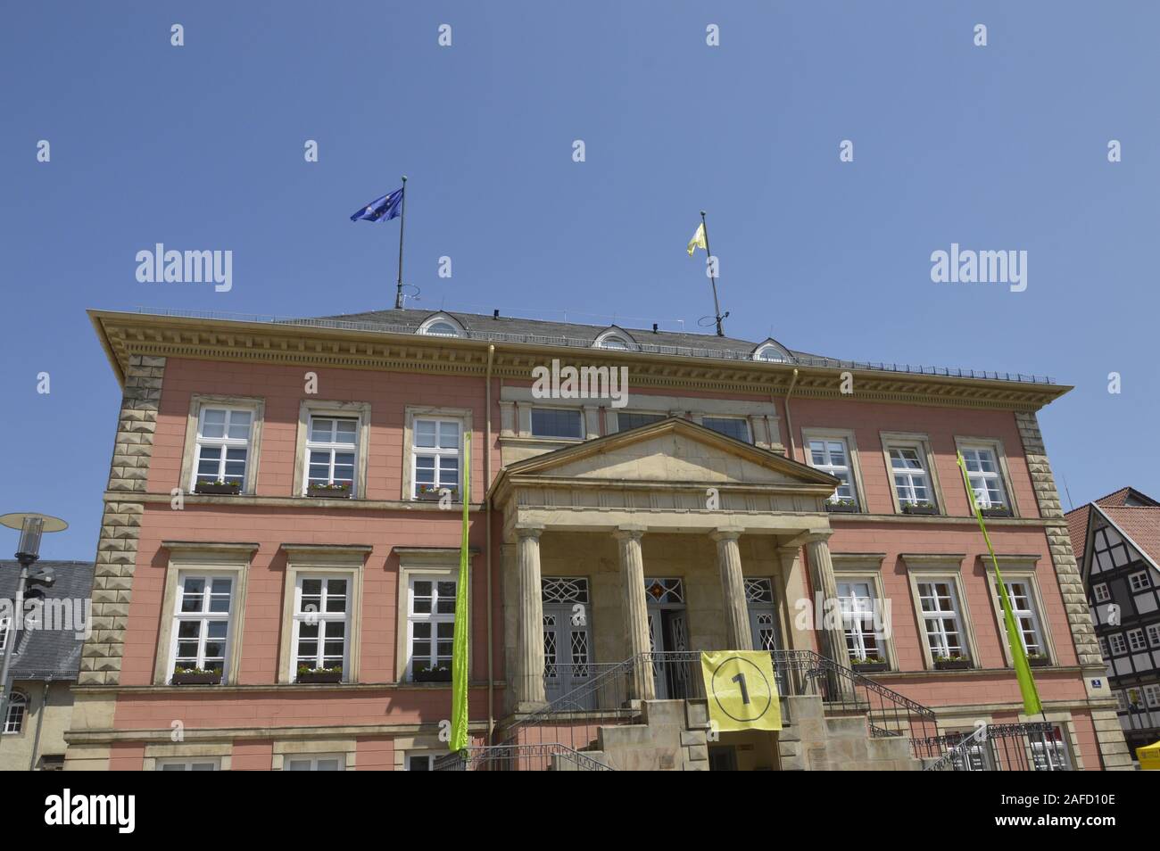 City hall of Detmold Stock Photo