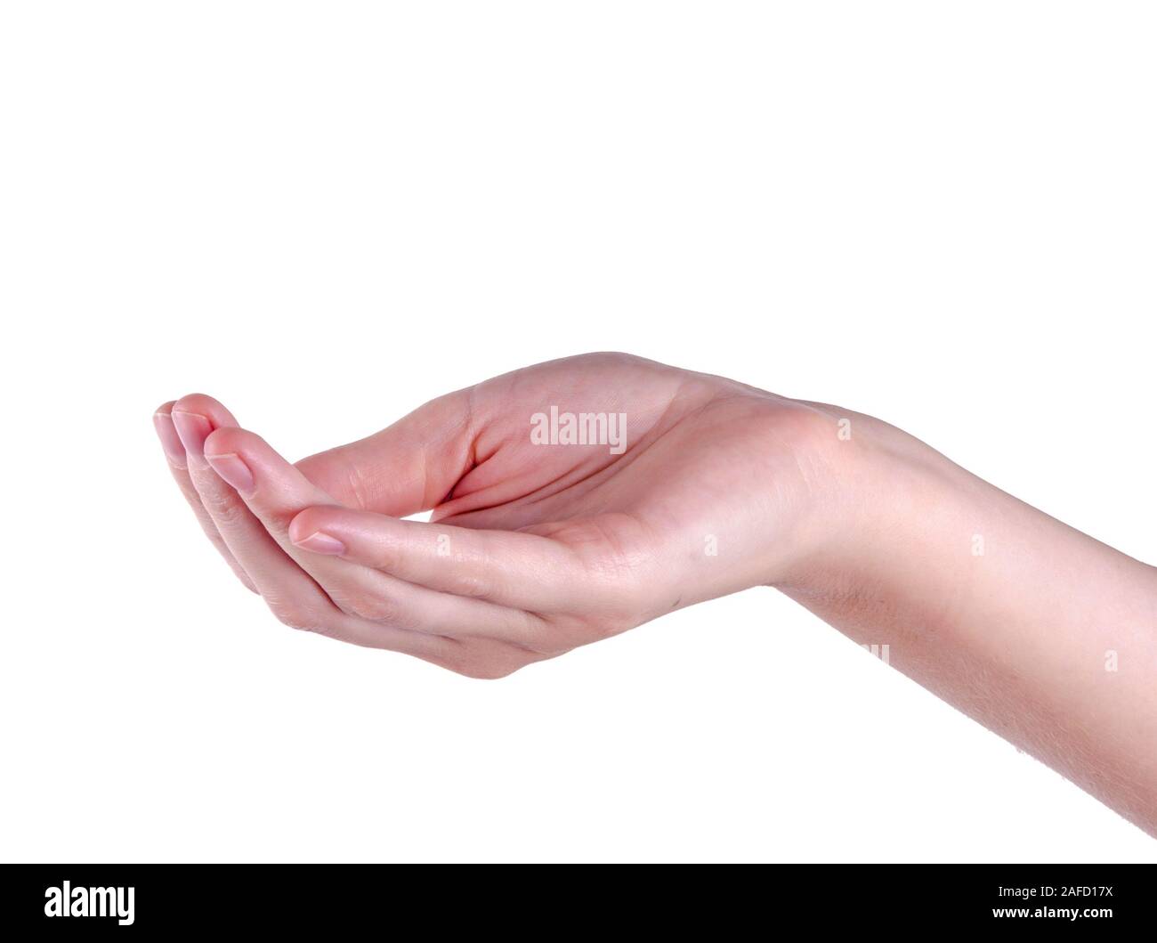 Woman hand isolated on white background Stock Photo - Alamy