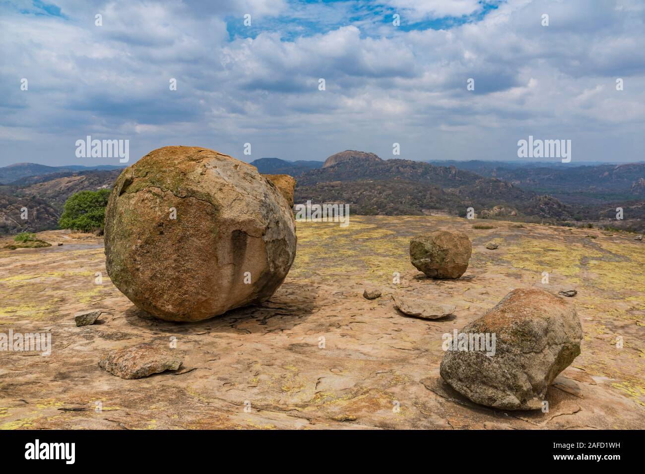 "World's view", Matobo Hills National Park, Zimbabwe. The place is