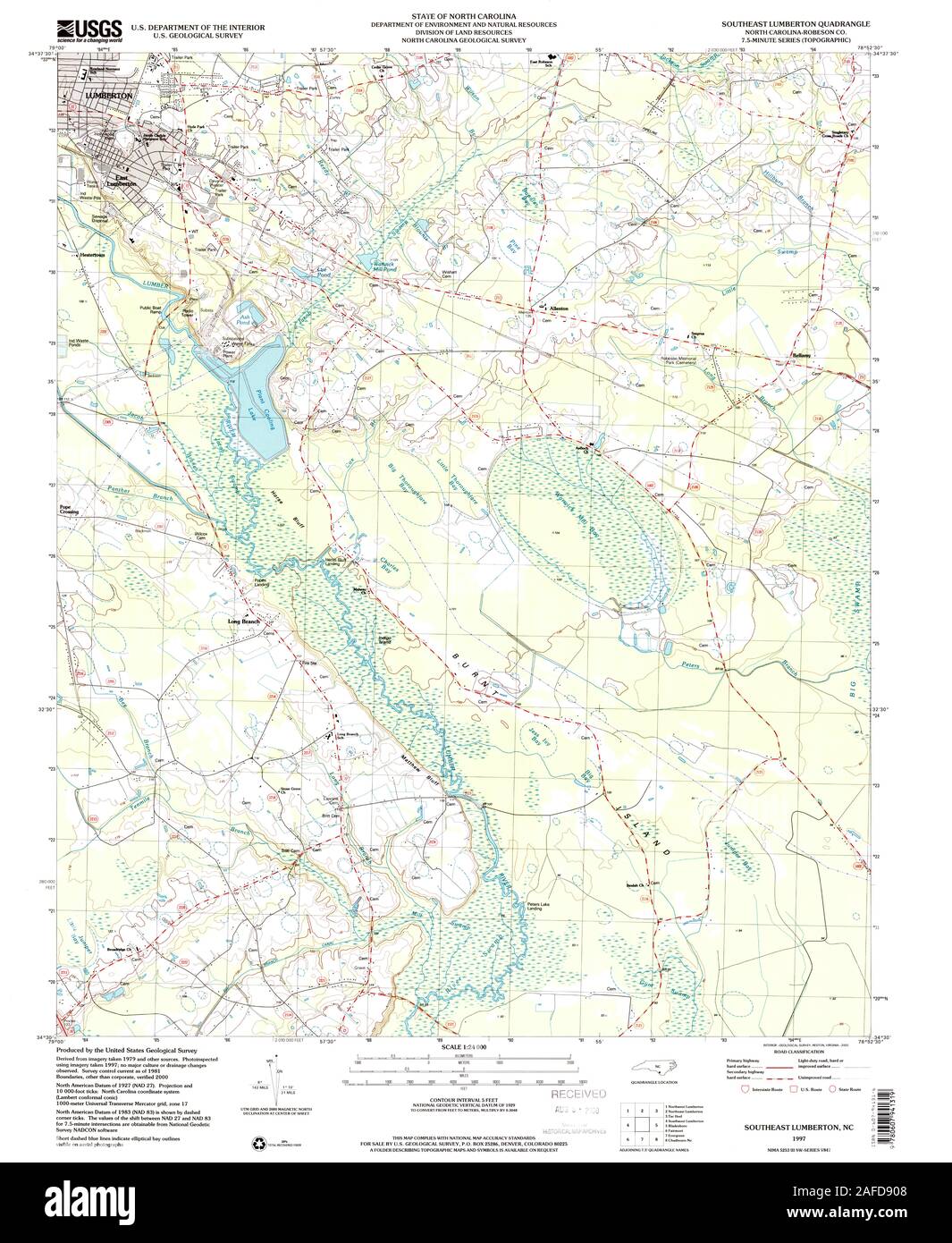 Map of lumberton hires stock photography and images Alamy
