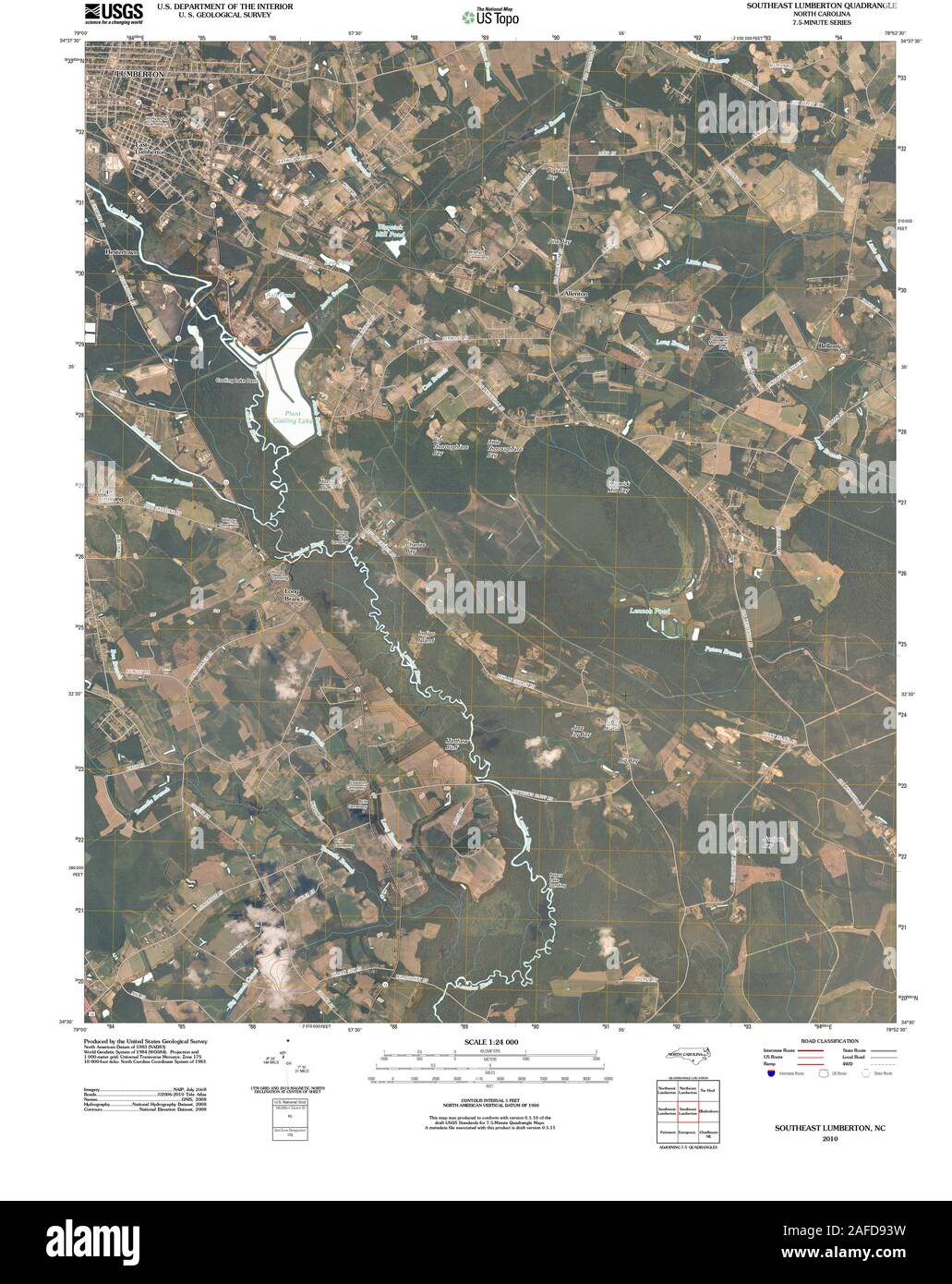 Map of lumberton hires stock photography and images Alamy