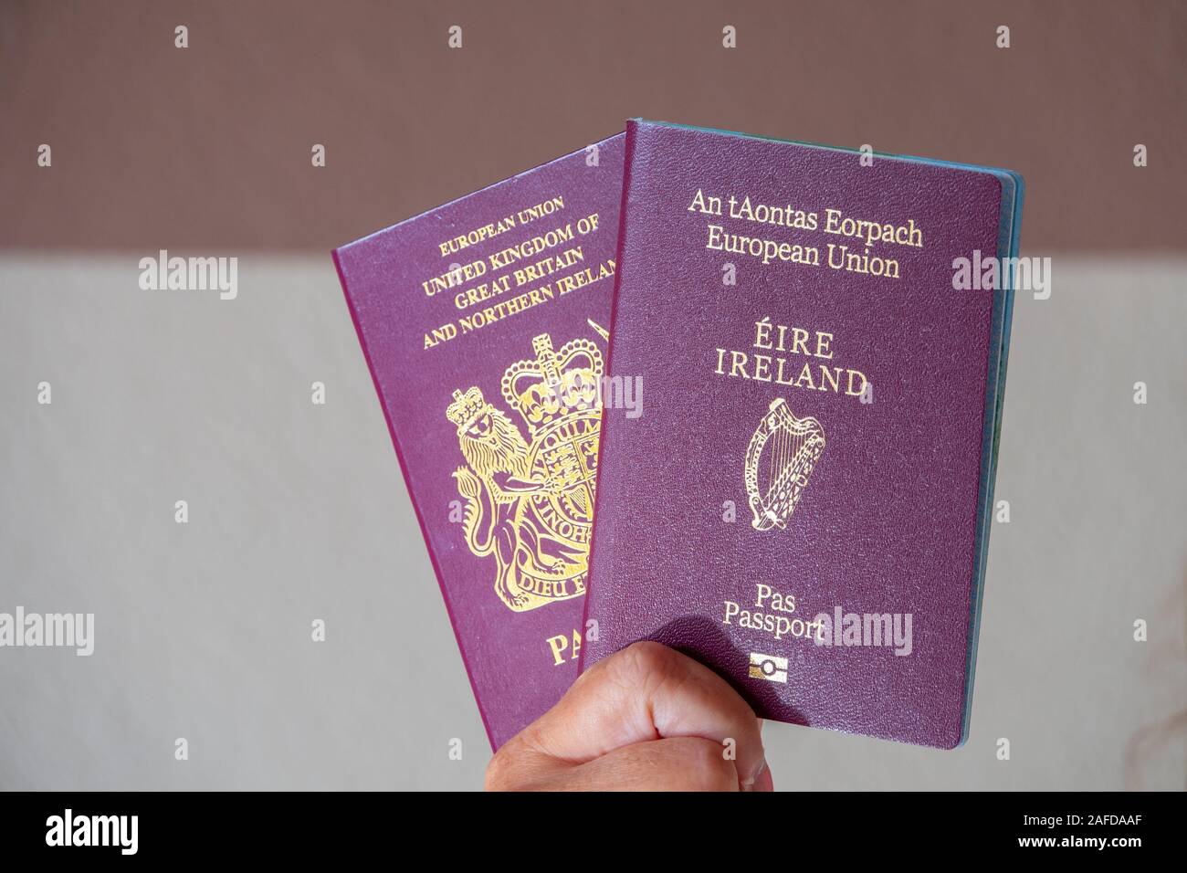 Republic Ireland Passport High Resolution Stock Photography and Images