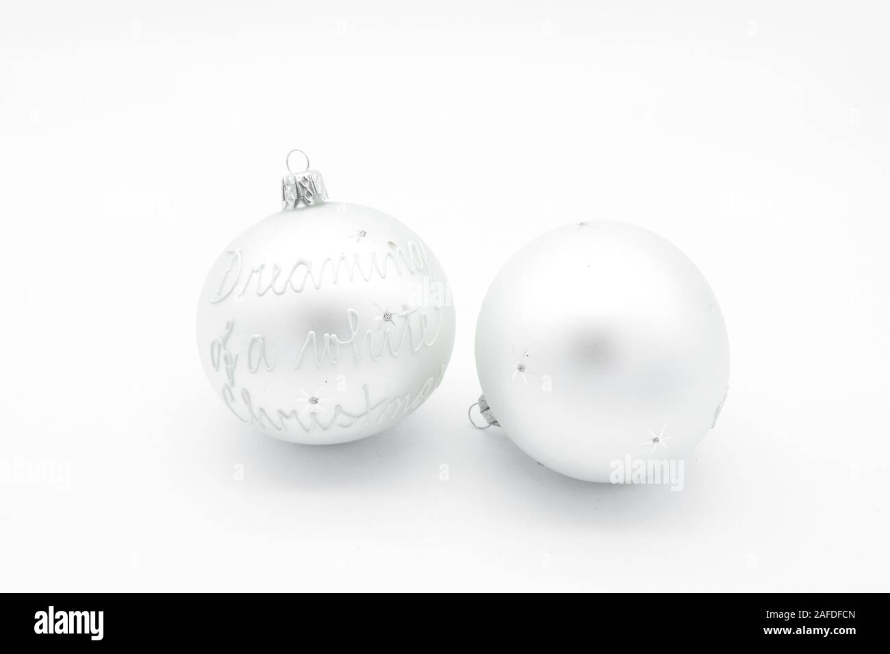 christmas ball tree decoration isolated on white background Stock Photo ...