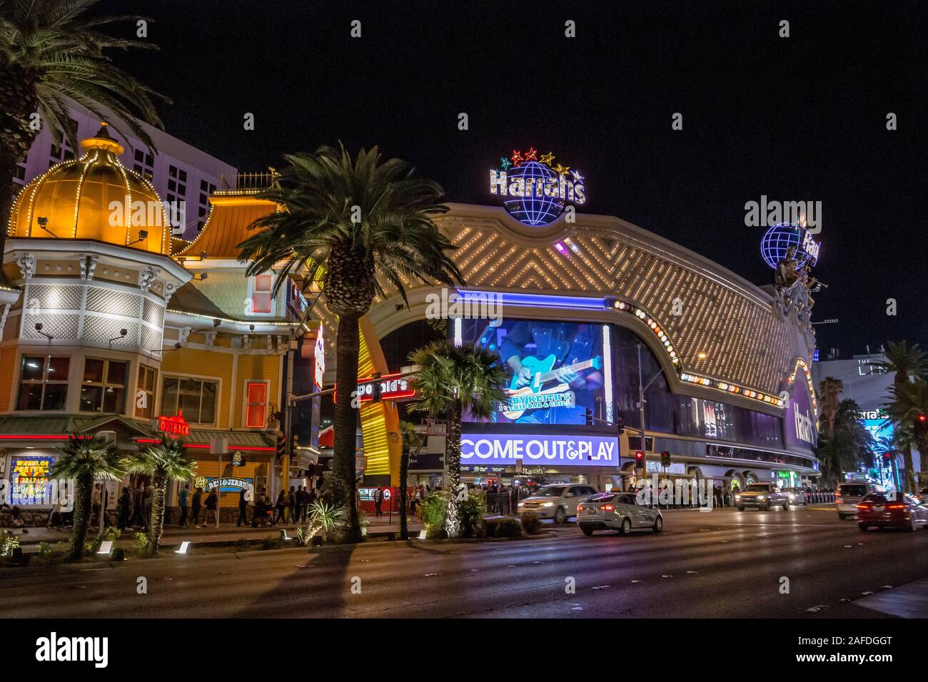 The Vegas Strip Stock Photo
