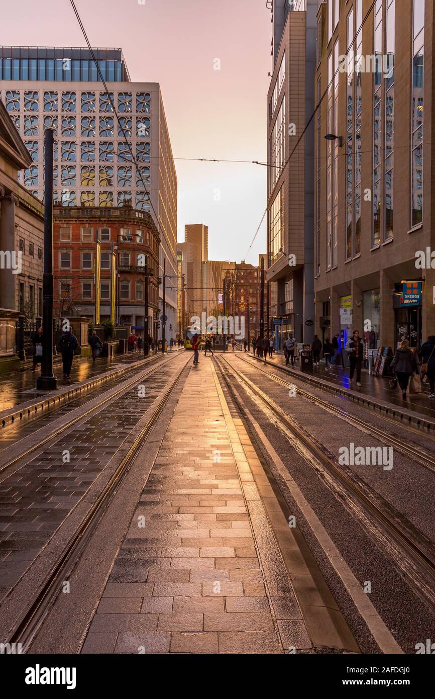 Manchester Sunset Stock Photo