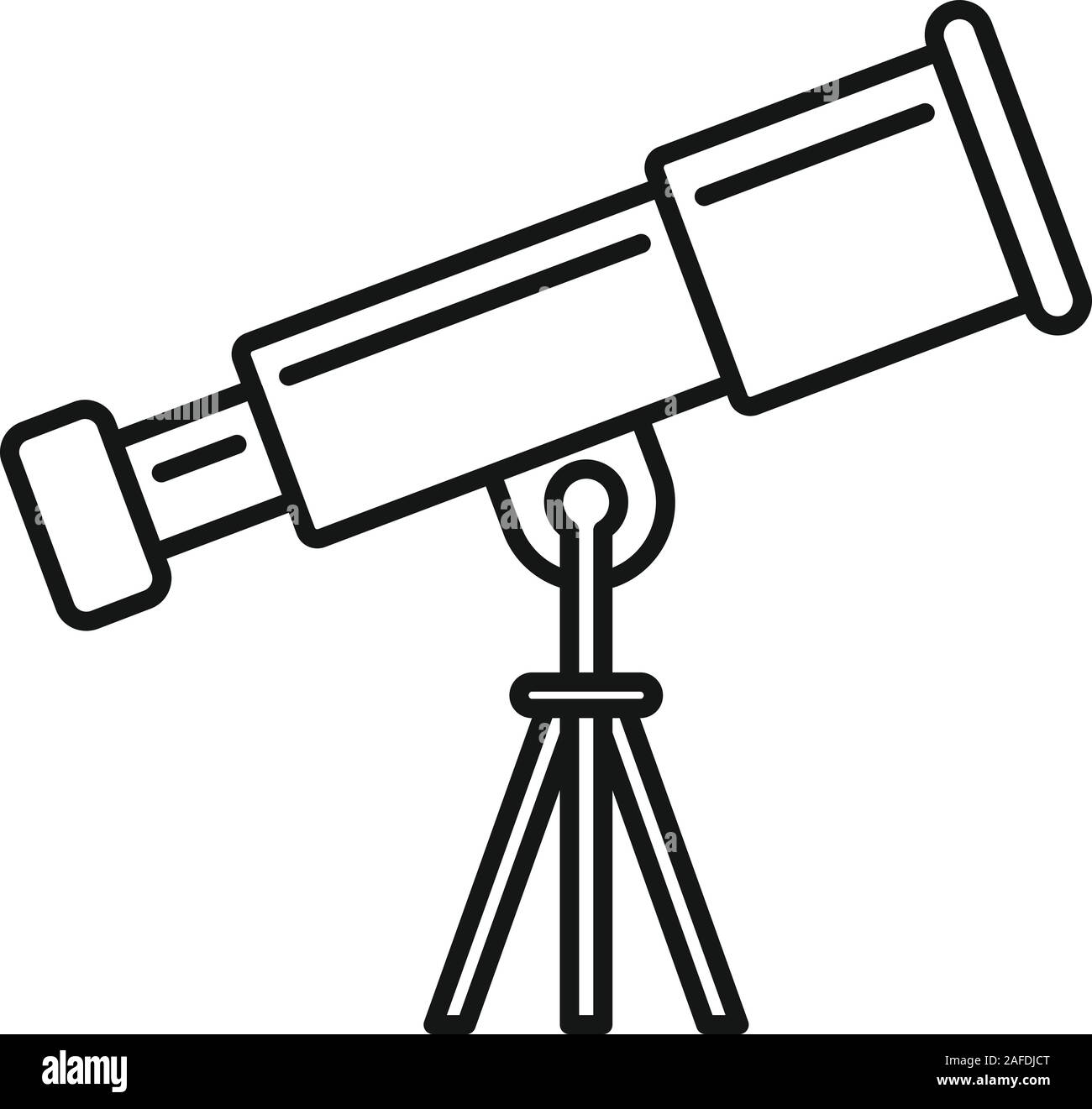 Telescope icon. Outline telescope vector icon for web design isolated on  white background Stock Vector Image & Art - Alamy