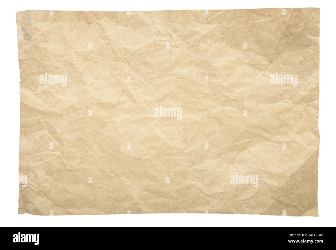 Vintage old paper isolated for background or texture Stock Photo - Alamy