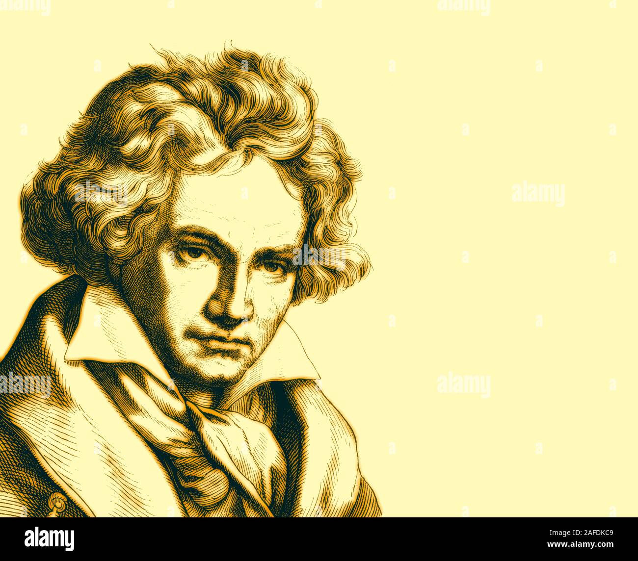 Portrait bust of ludwig van beethoven 1770 1827 hires stock