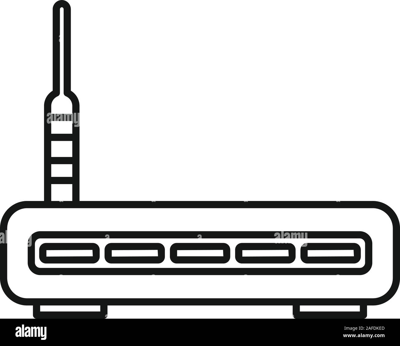 Router icon. Outline router vector icon for web design isolated on